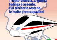 Trasporti: Santoro-Moretti (Pd), su velocizzazione fs Venezia-Trieste Giunta assente