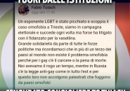 Omofobia: Cosolini (Pd), da Consiglio censura a Tuiach, ora si valuti rimozione