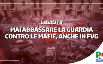 Borsellino: Moretti (Pd), esempio per contrasto mafie anche in Fvg