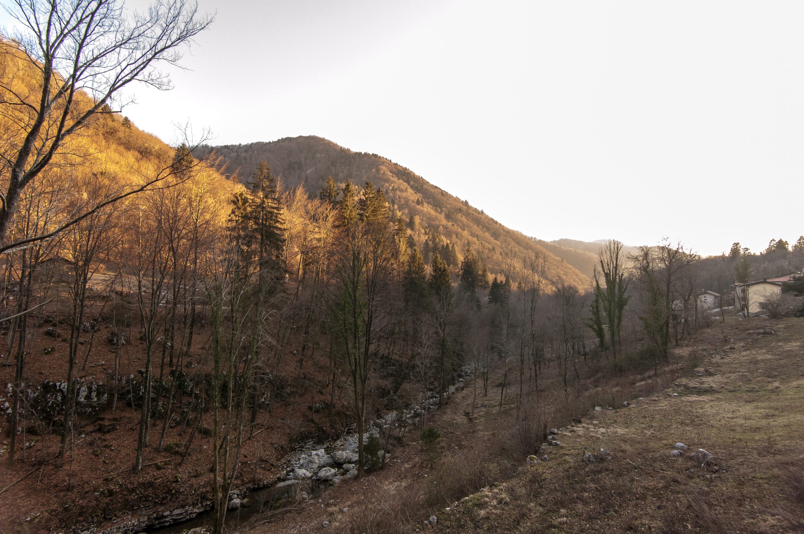 Panorama delle valli del Natisone presso il paese di Polava, Friuli Venezia Giulia