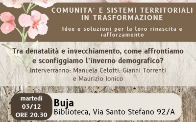 Demografia: Celotti (Pd), parte il confronto con i territori