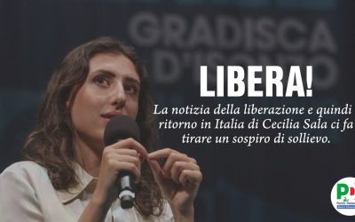 Sala: Gruppo Pd Fvg, liberazione un sospiro di sollievo