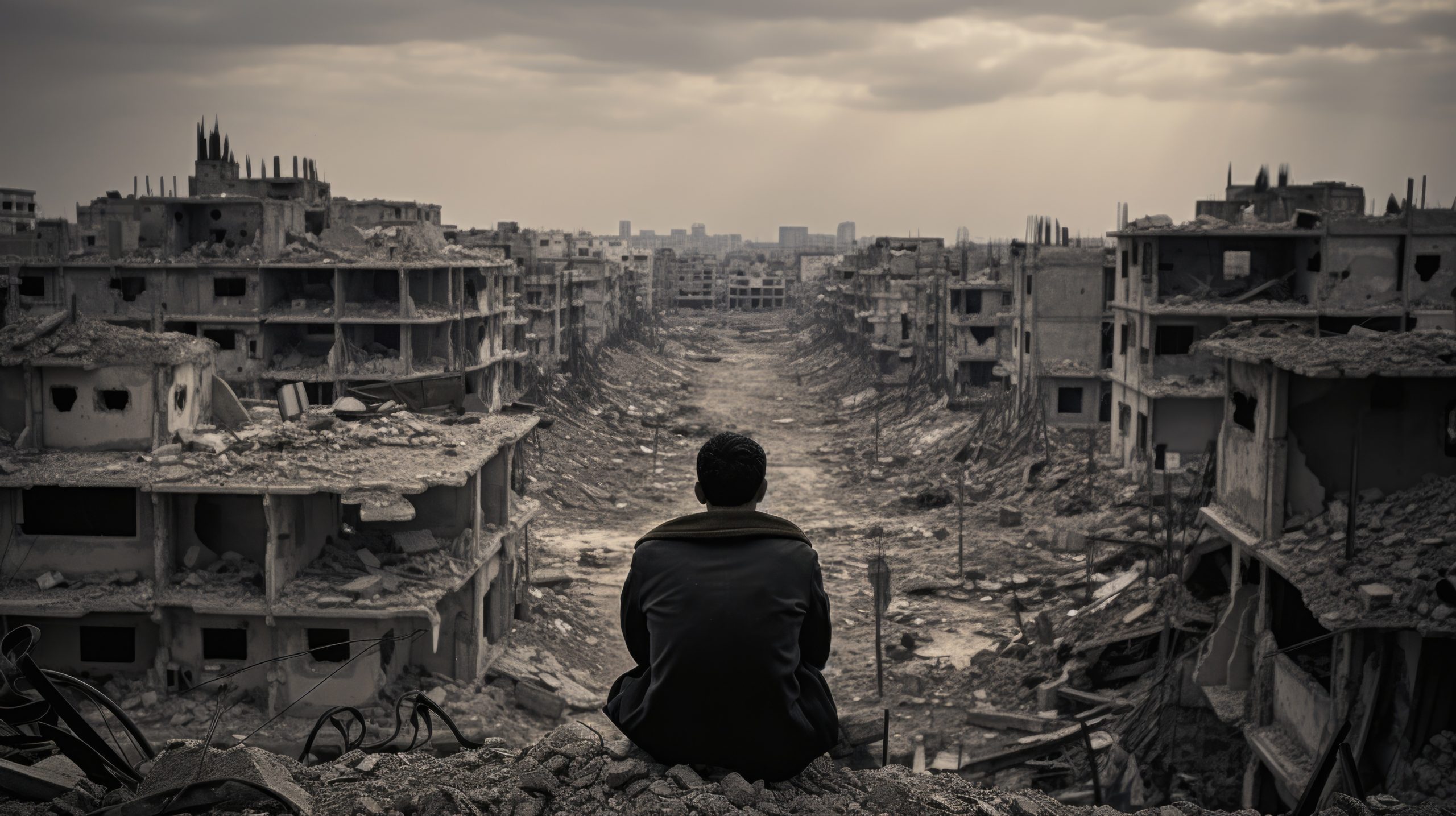 Gaza, immagine generata con AI