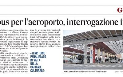 Trasporti: Conficoni (Pd), Giunta garantisca collegamento Pn-Marco Polo