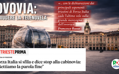 Ovovia: Russo (Pd), con dichiarazioni di Fi cadono veli sulla menzogna