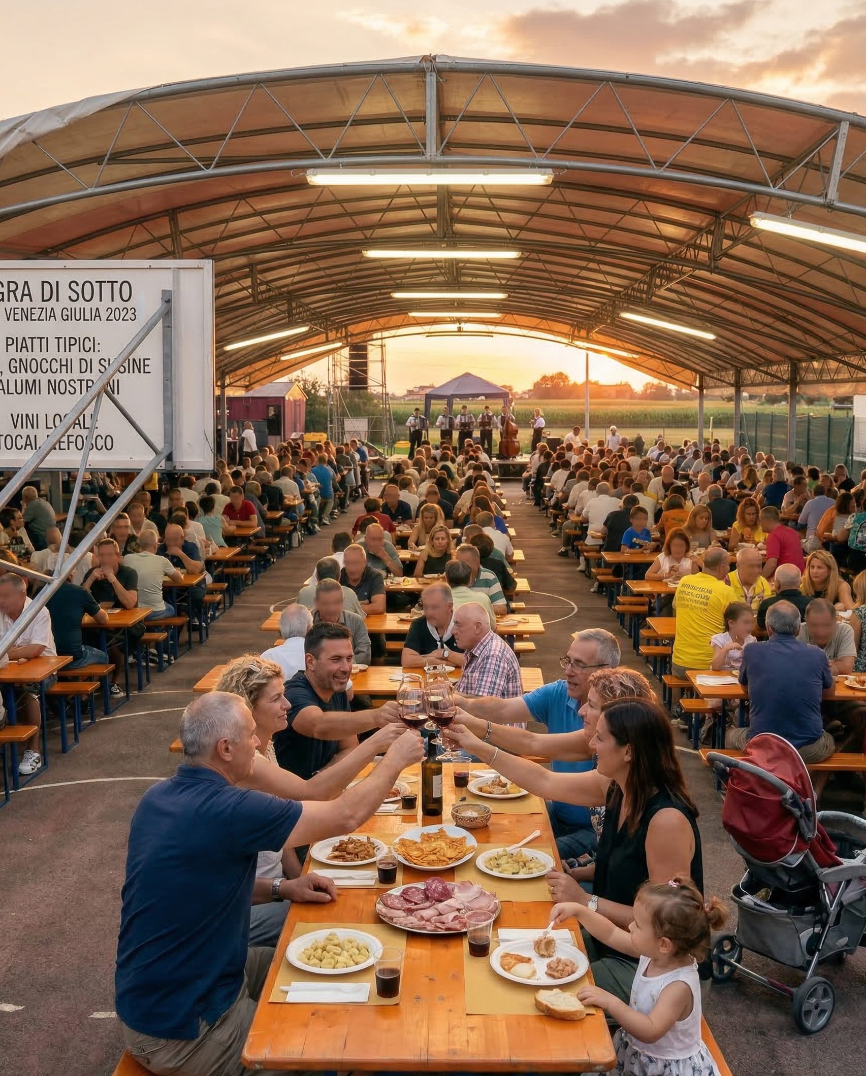 Immagine Sagra Friulana prodotta con AI