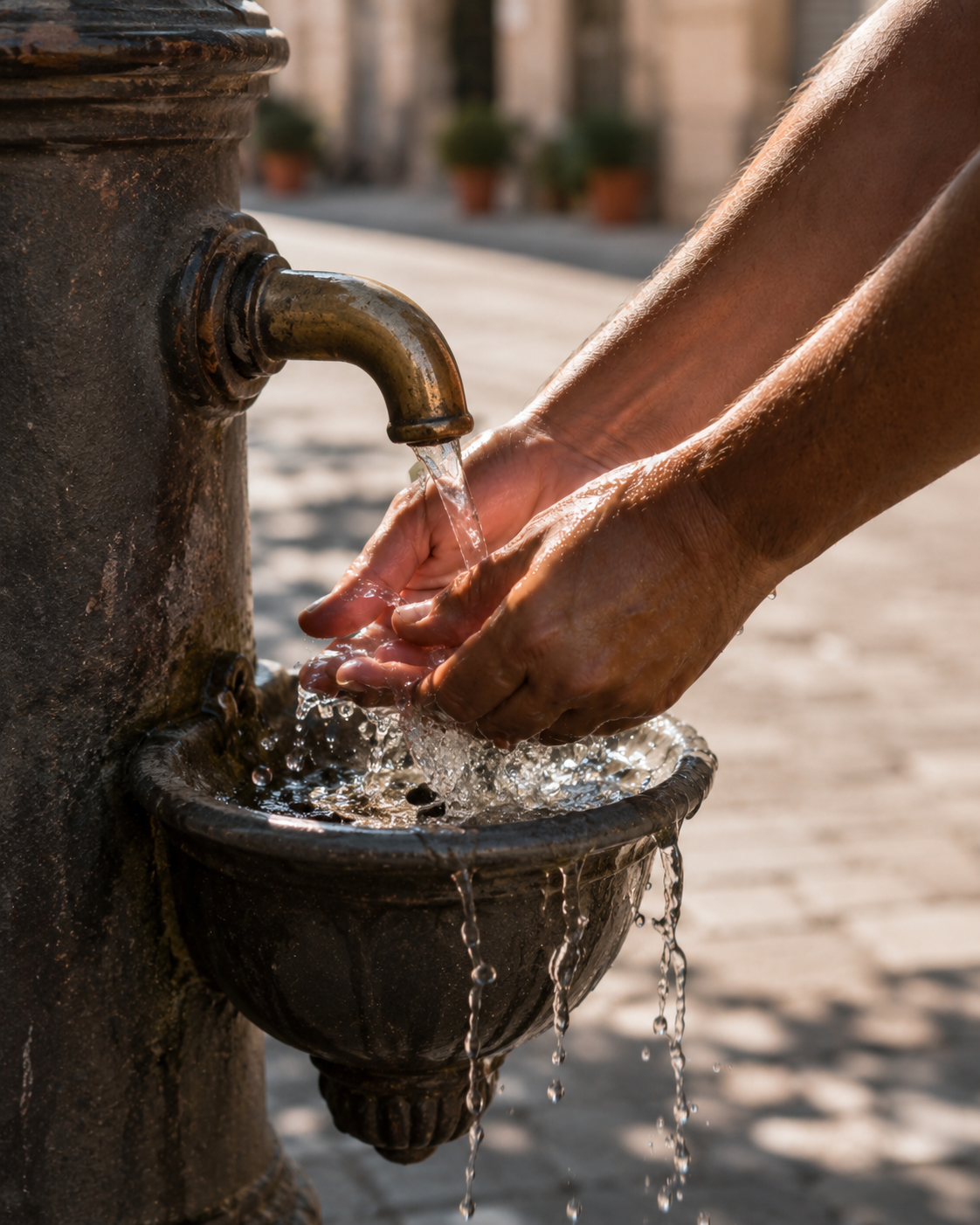 caldo_Ai_generated_fontana_pubblica