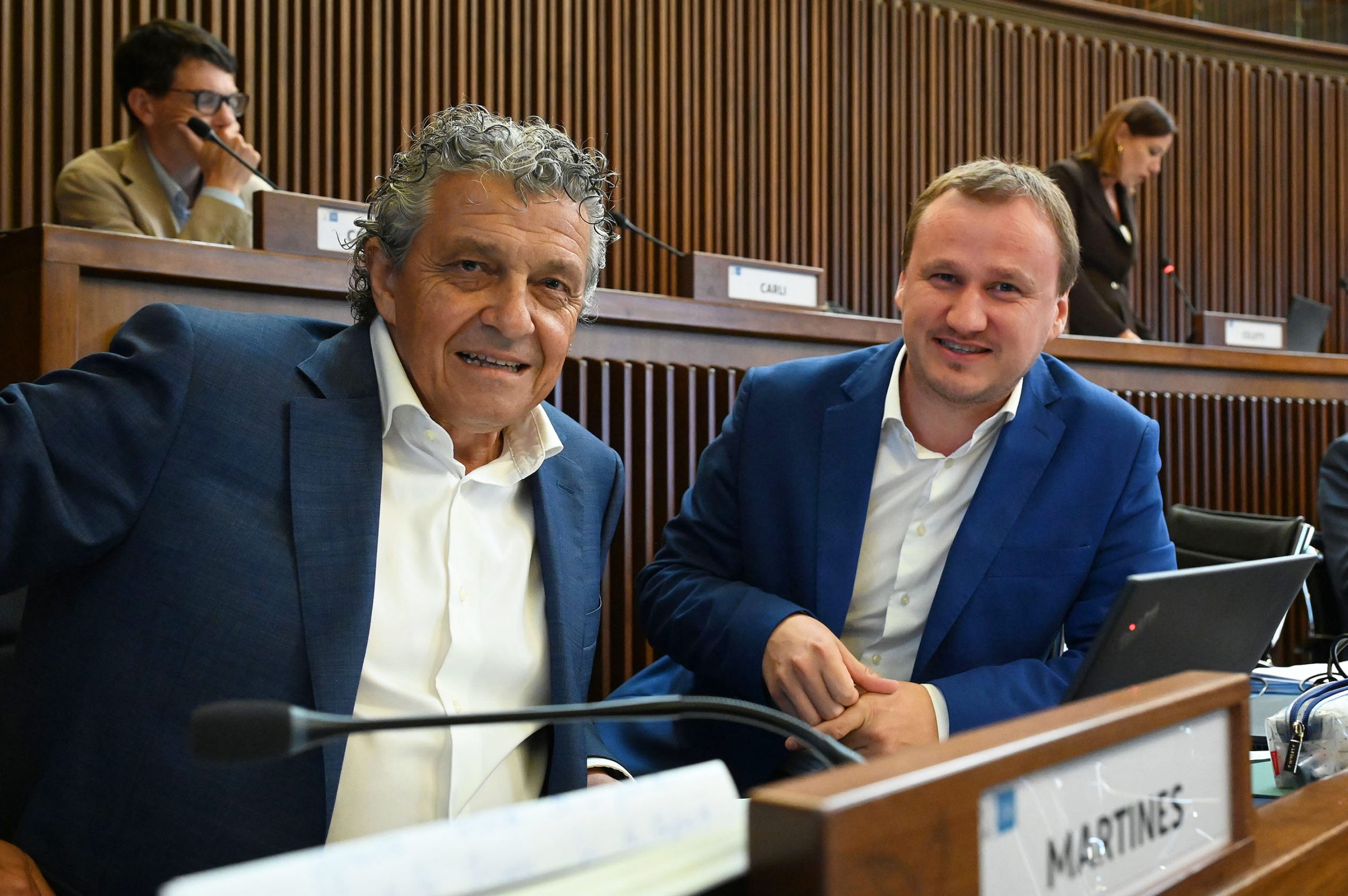 Francesco Martines e Massimiliano Pozzo (Pd)