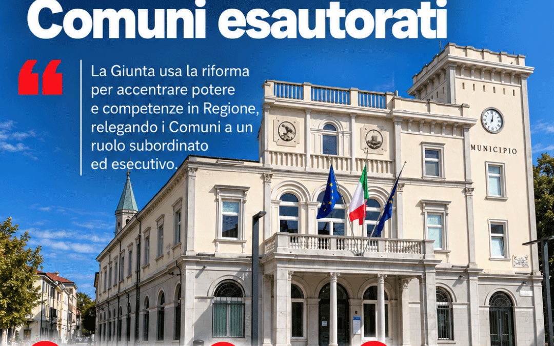 Territorio: Moretti (Pd), riforma centralista, Comuni esautorati