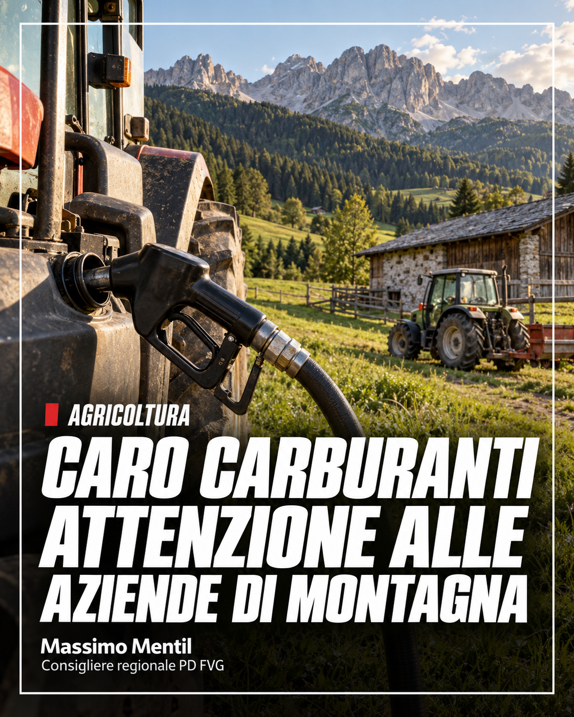 Caro carburanti, agricoltura di montagna