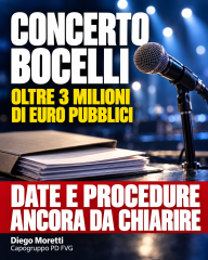 Immagine pubblicata con il comunicato: Concerto Bocelli: date e procedure ancora da chiarire