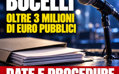 Concerto Bocelli: Moretti (Pd), date e procedure ancora da chiarire